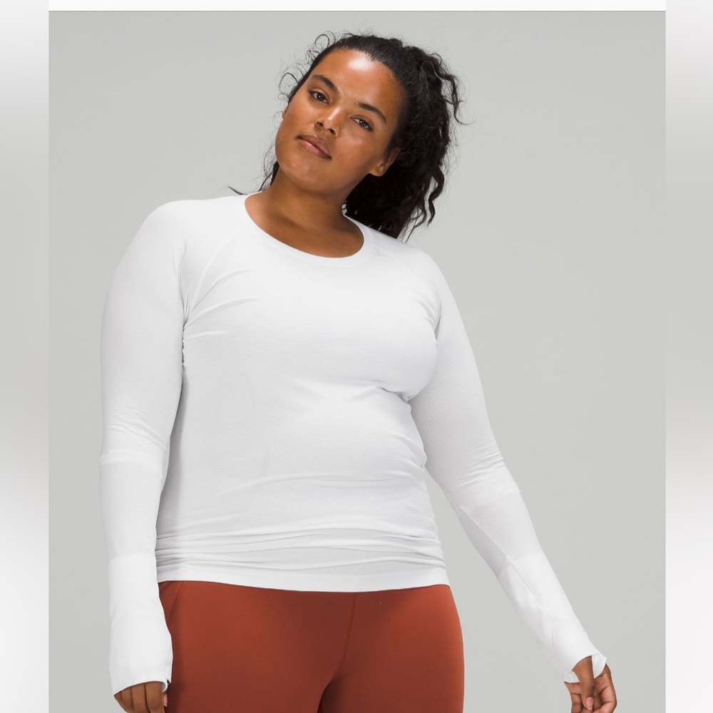 NWOT Lululemon Long Sleeve Swiftly Tech White